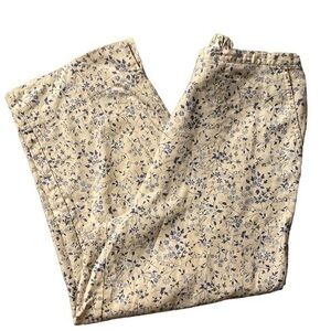 Samantha Sportswear Vintage Floral Vibe Print Liben Blend Pants | Sz Sm